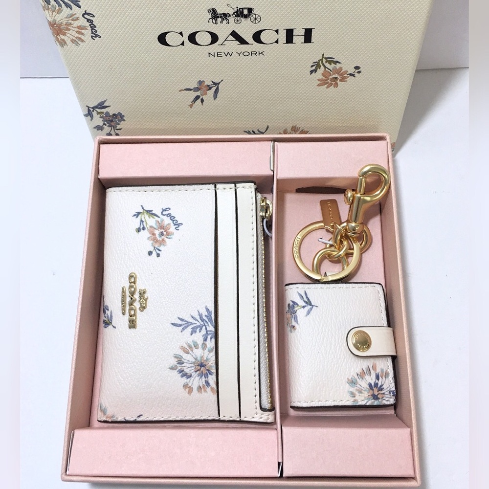 Coach Photo & Mini ID Wallet Keychain Bag Charms - Picture 2 of 8
